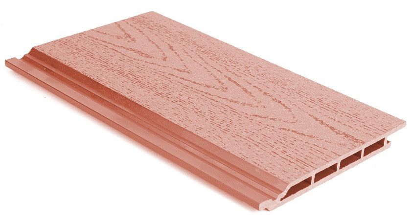 Фасадная панель ДПК АЙ-ТЕХПЛАСТ терракотового цвета купить в Омске