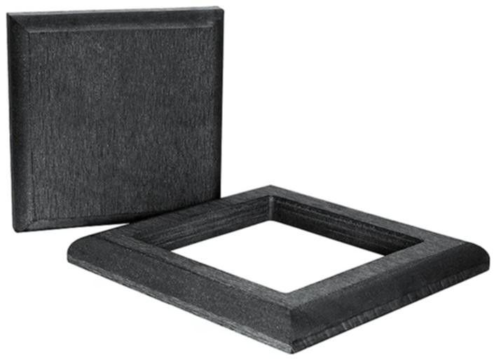 Комплект черной крышки и юбки ДПК для столба Polivan SINGARAJA купить в Омске