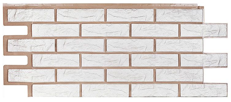Фасадная панель Т-Сайдинг, Кирпич Лондон Брик Белый купить в Омске