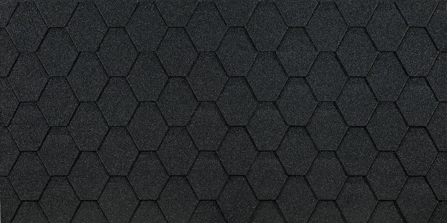 Гибкая черепица Docke EURASIA, Шестигранник, Серый купить в Омске