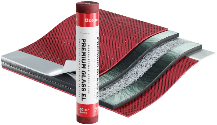 Подкладочный ковер Docke Premium Glass EL, 30 м купить в Омске