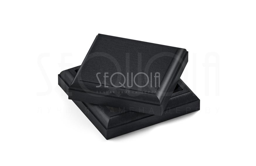 Комплект крышка и юбка для столба SEQUOIA BLACK купить в Омске