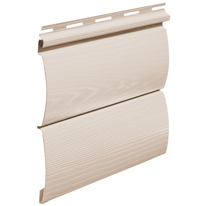 Виниловый сайдинг Fineber, BLOCKHOUSE, Цвет слоновой кости. купить в Омске