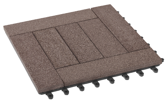 Модульный паркет ДПК GRINDERDECO Комфорт 6 в цвете Венге купить в Омске