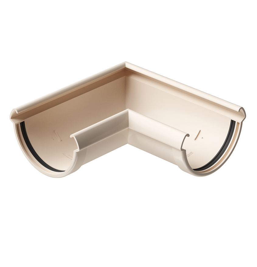 Угол желоба 90˚ Docke Lux, Латте купить в Омске