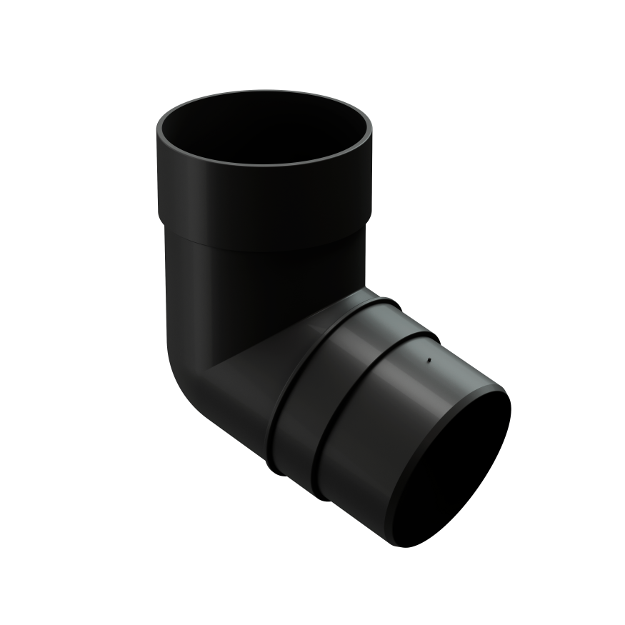 Колено 45˚ для водосточной трубы Docke Premium, Карбон купить в Омске