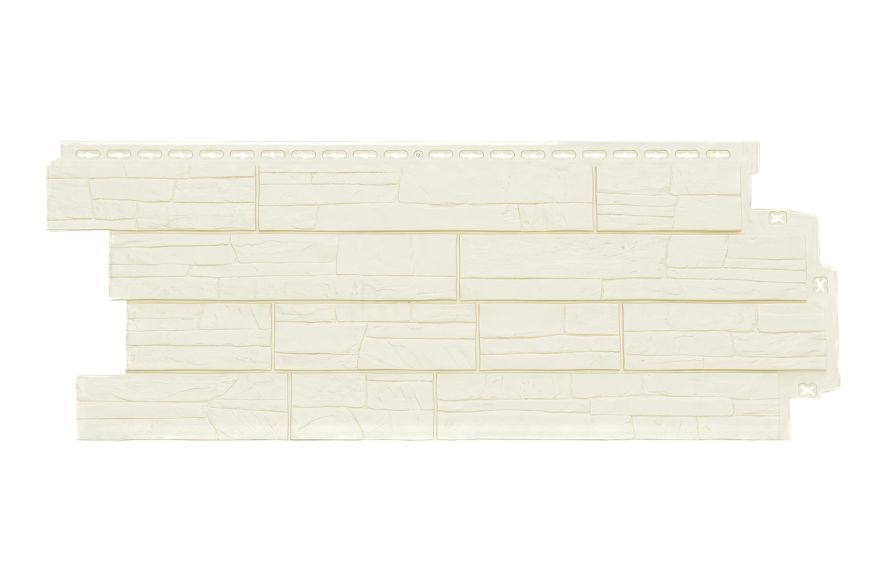 Фасадная панель Grand Line, Сланец Classic, Молочный купить в Омске