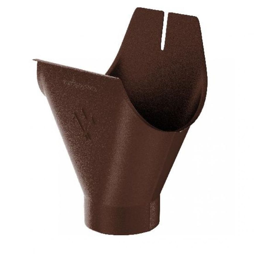 Воронка желоба Aquasystem, коричневая матовая RAL 8017, 125/90. купить в Омске