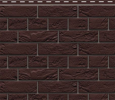 Фасадная панель Доломит, Прокрашенный кирпич славянка, Коричневый. купить в Омске