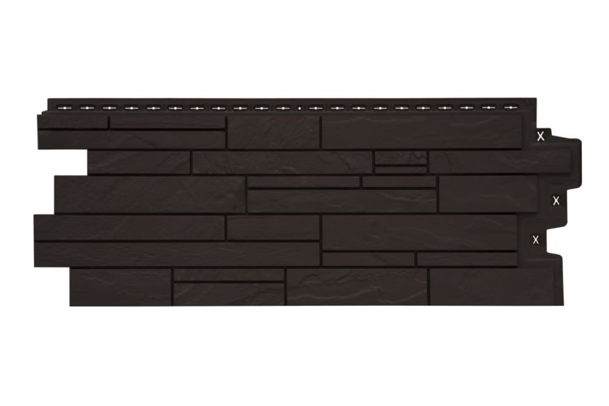 Фасадная панель Grand Line Скала Classic, Шоколадный купить в Омске