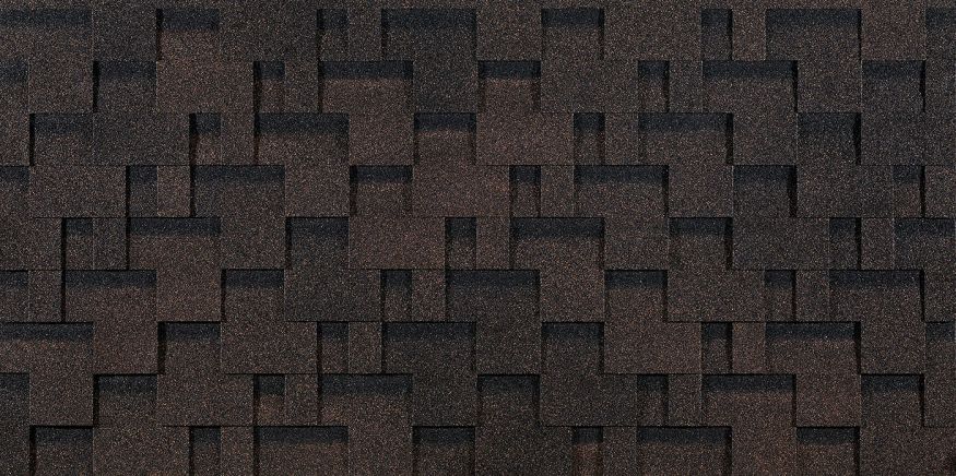 Гибкая черепица EURASIA Docke, Лабиринт, Коричневый купить в Омске