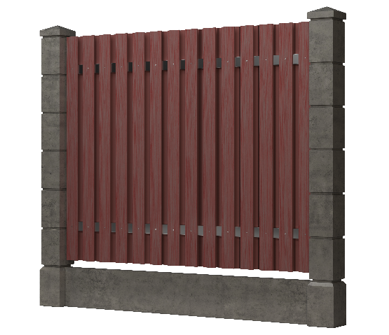 Заборная доска GRINDERDECO, ДПК, текстура &amp;quot;дуб&amp;quot; Мербау. купить в Омске