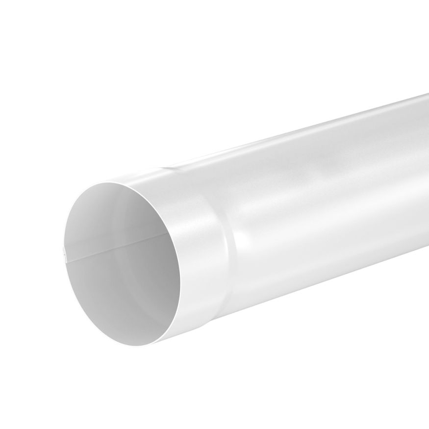 Труба водосточная 3000мм Aquasystem, PU MATT, RAL 9003 Белый 150/100 купить в Омске