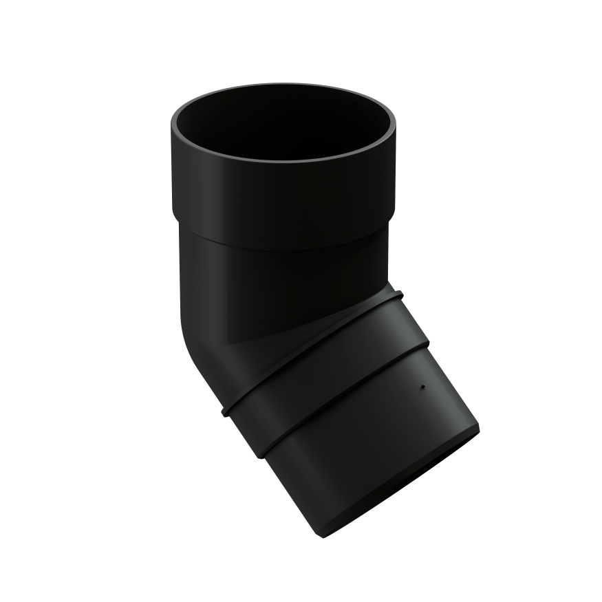 Колено 72˚ для водосточной трубы Docke Premium, Карбон купить в Омске