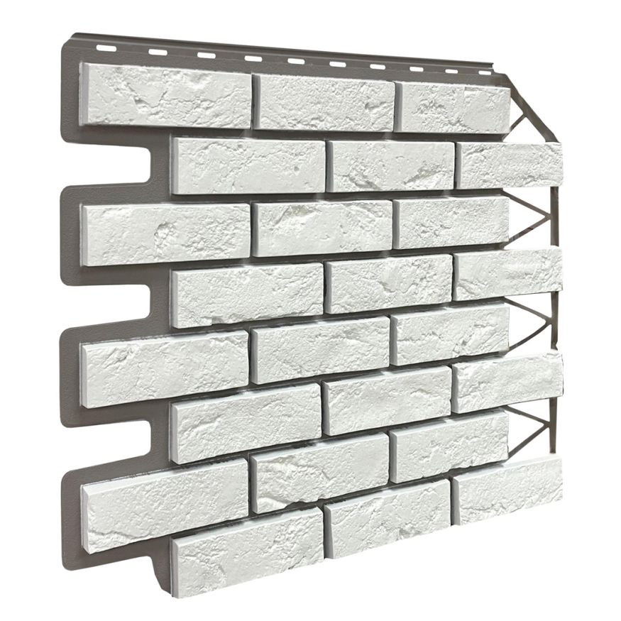 Фасадная панель FineBer, Баварский кирпич, Белый цвет. купить в Омске