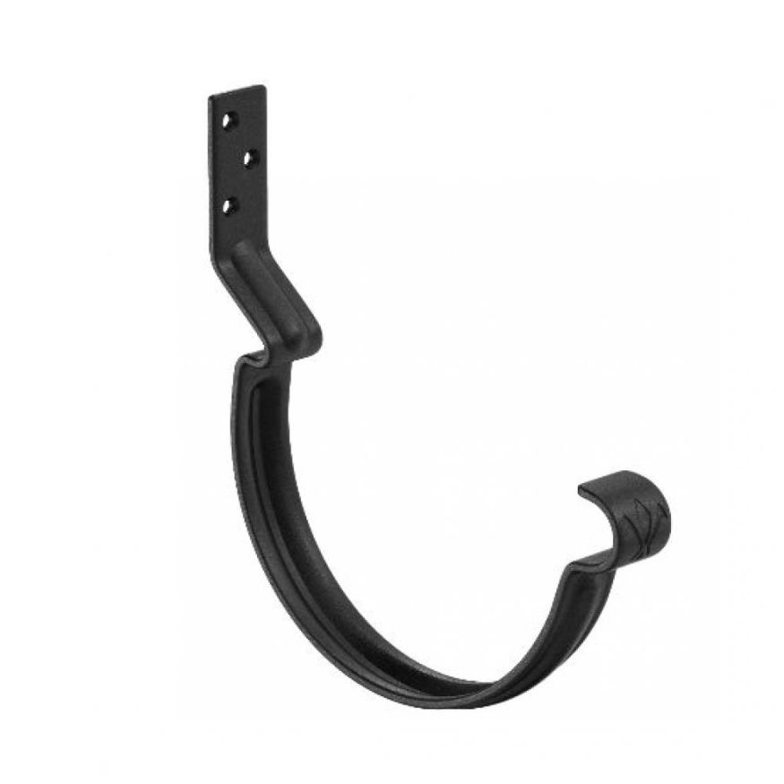 Короткий крюк для крепления желоба Aquasystem, RAL 9005 Черный 125/90 купить в Омске