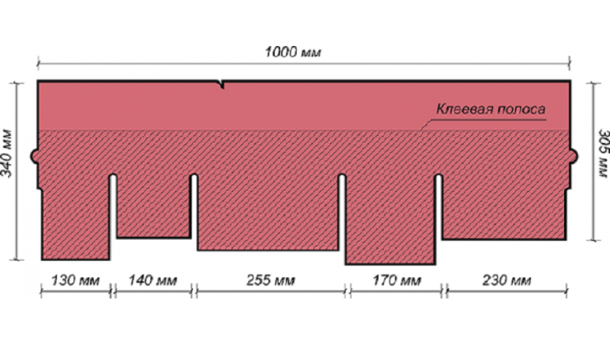 Гибкая черепица KATEPAL AMBIENT в дизайне арабского дерева купить в Омске