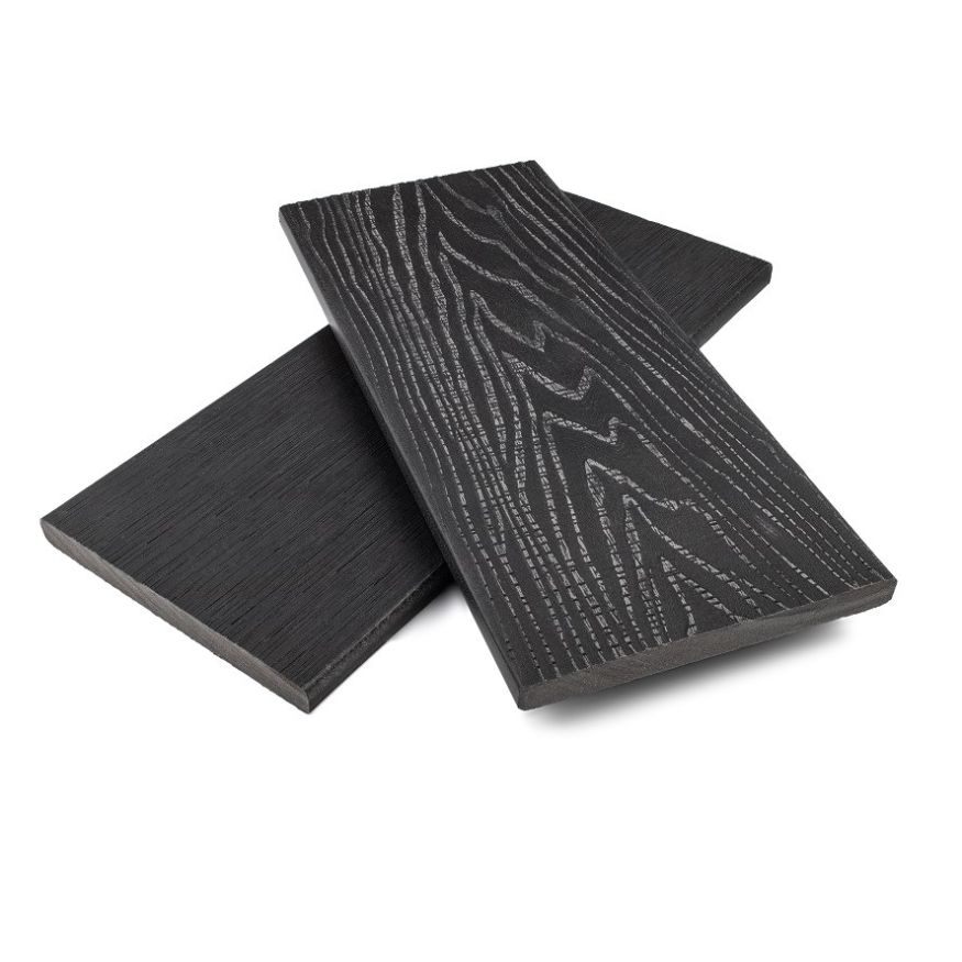 Заборная доска (планкен) ДПК NanoWood Nature 3D Антрацит купить в Омске