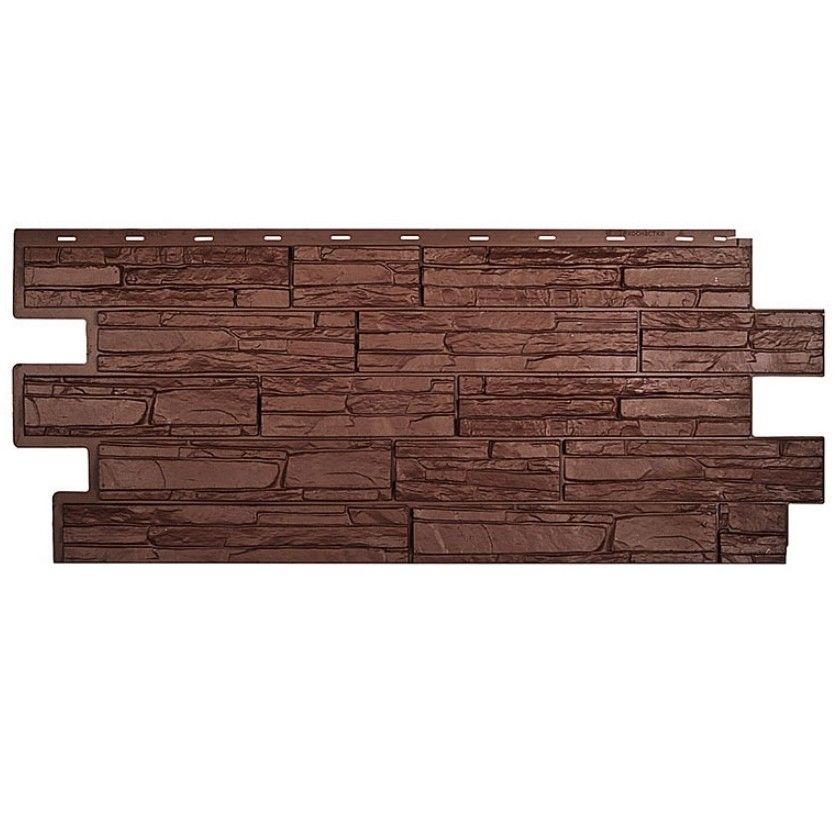 Фасадная панель T-Сайдинг, Альпийская Сказка, Коричневый купить в Омске