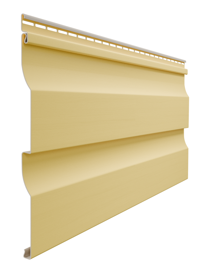 Виниловый сайдинг Docke, Корабельный брус D4.5D, Лимон купить в Омске