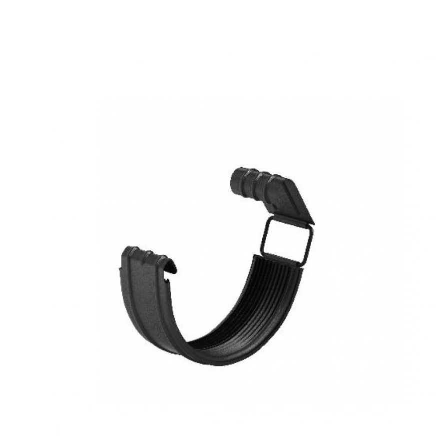 Соединитель желоба с резиновым уплотнителем Aquasystem, черный RAL 9005, 125/90 купить в Омске