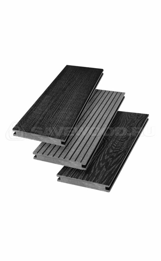 Террасная доска ДПК SaveWood, SW Fraxinus (R), Черный купить в Омске