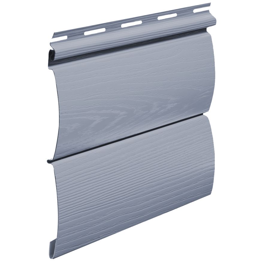 Виниловый сайдинг Fineber, BLOCKHOUSE, Цвет серо-голубой. купить в Омске