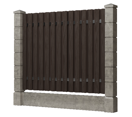 Заборная доска GRINDERDECO, ДПК, текстура &amp;quot;дуб&amp;quot; Венге. купить в Омске