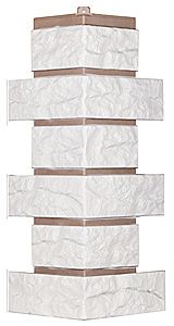 Угол T-Сайдинг, Кирпич Лондон Брик Белый купить в Омске