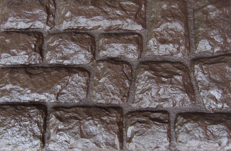 Фасадная панель Аэлит Крупный камень Коричневый купить в Омске