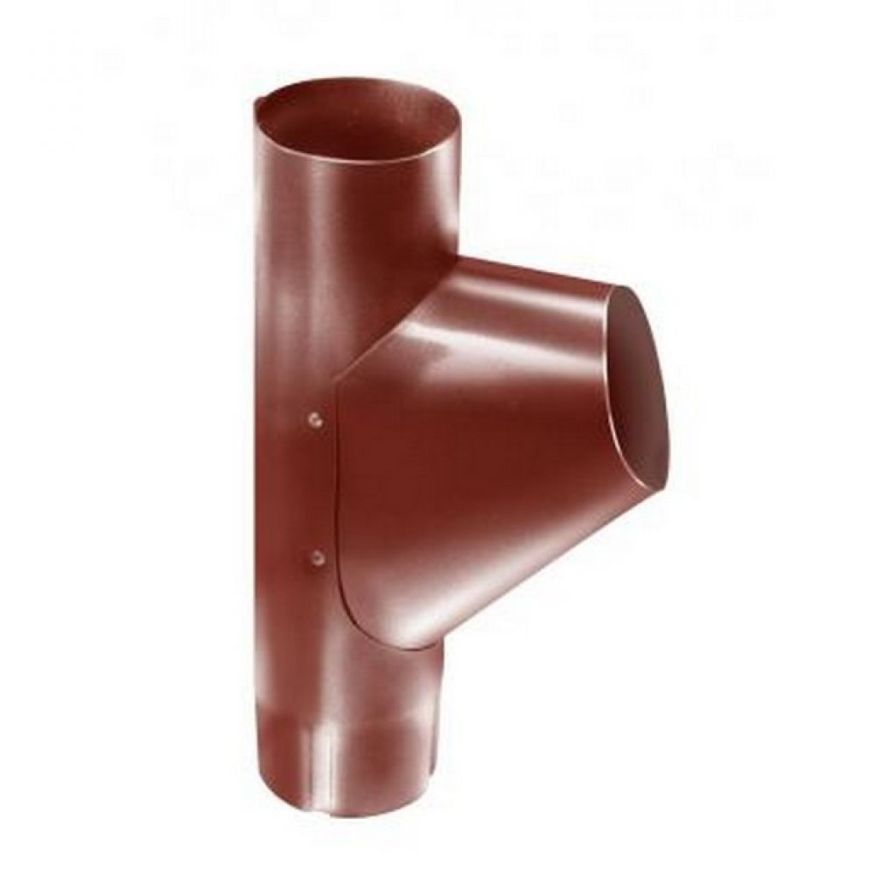 Тройник для труб Grand Line, цвет Кирпичный (RAL 8004) купить в Омске