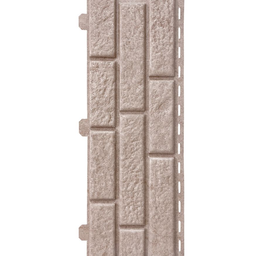 Виниловый сайдинг Fineber, BRICKHOUSE, Цвет: белый купить в Омске