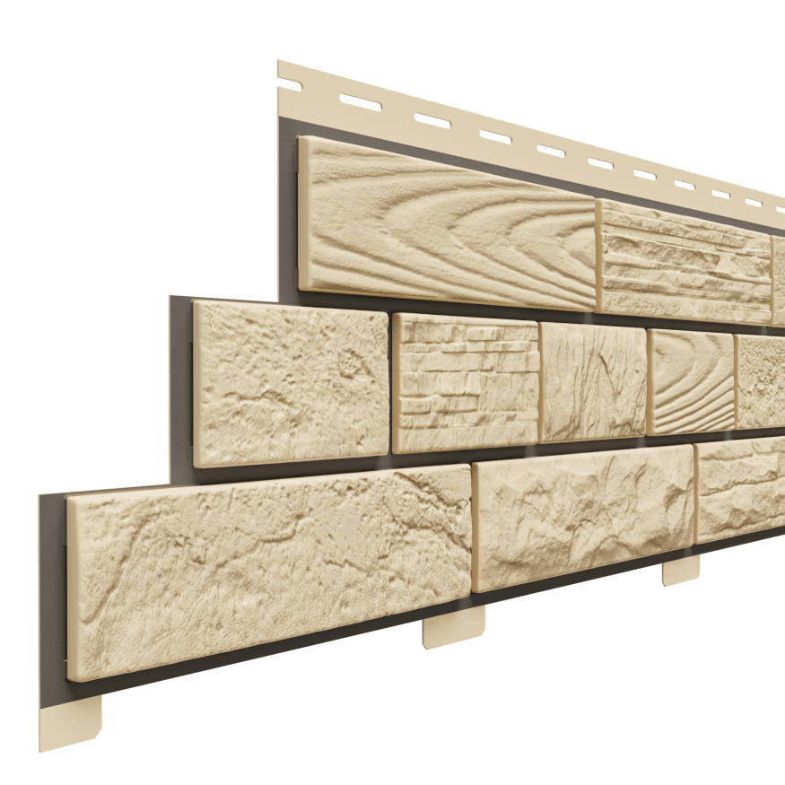 Фасадные панели Доломит, Кирпич Москва, Кремниевый купить в Омске