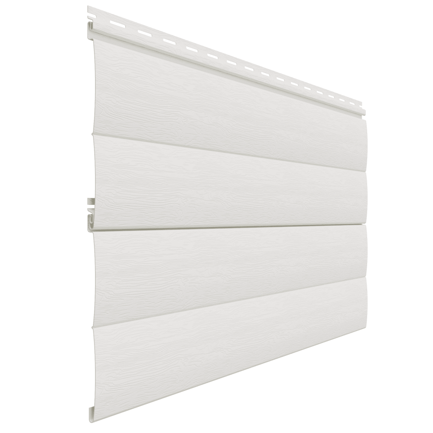 Виниловый сайдинг Доломит, Блок-Хаус, Белый купить в Омске