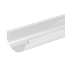 Желоб водосточный Aquasystem, PU MATT, RAL 9003 Белый 150/100