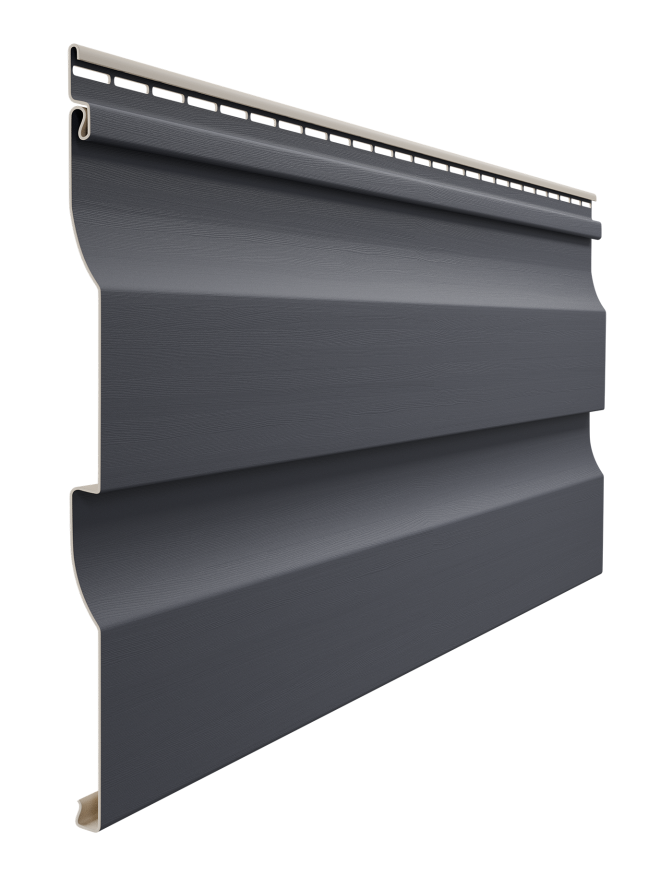 Виниловый сайдинг Docke, Корабельный брус D4.5D, Графит купить в Омске