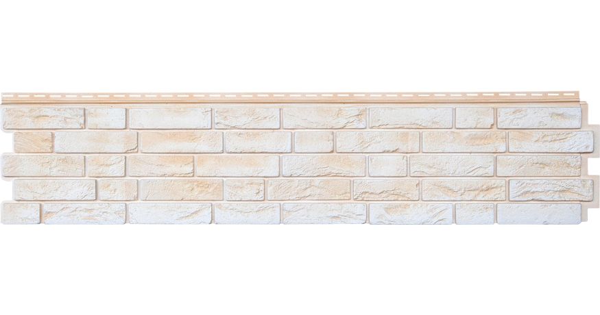 Фасадная панель GrandLine (Я Фасад), Демидовский кирпич, Слоновая кость купить в Омске