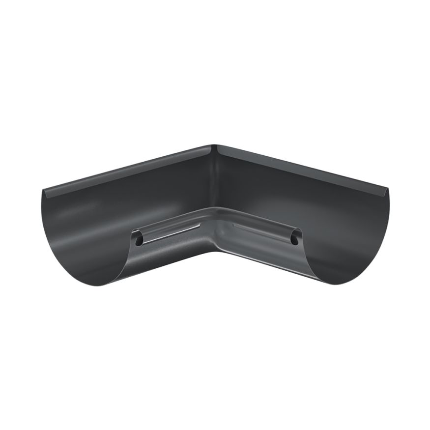 Угол желоба внутренний 90° Aquasystem, RAL 7024 Тёмно-серый 125/90 купить в Омске