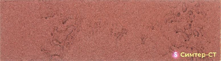 Гибкая клинкерная плитка Симтер СТ-01 Красный с градиентной фактурой купить в Омске