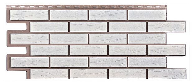 Фасадная панель T-Сайдинг, Кирпич Саман Белый купить в Омске