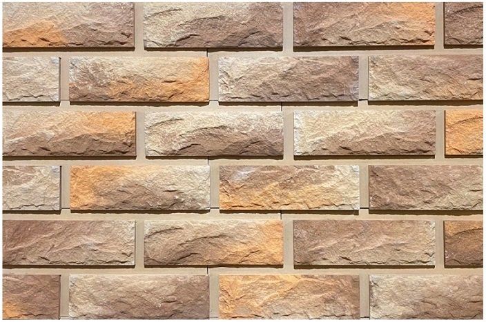 Фиброцементные панели КАНЬОН Сколотый кирпич - 39 купить в Омске