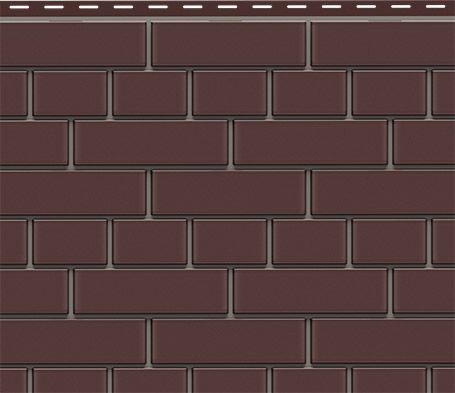 Фасадная панель Доломит, Коричневый кирпич с окраской. купить в Омске