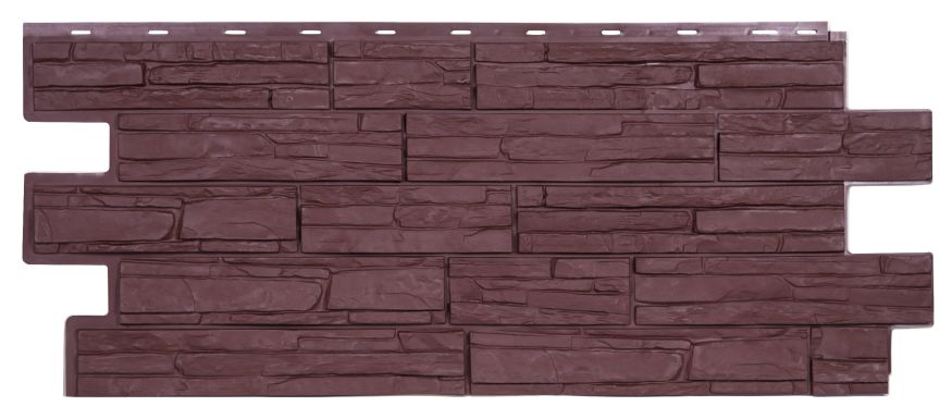 Фасадная панель T-Сайдинг, Альпийская Сказка ЭКО-1 Коричневый купить в Омске