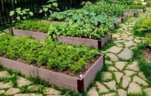 Доска для грядок NauticPrime из ДПК, серого цвета, размеры 225х30х2950 мм