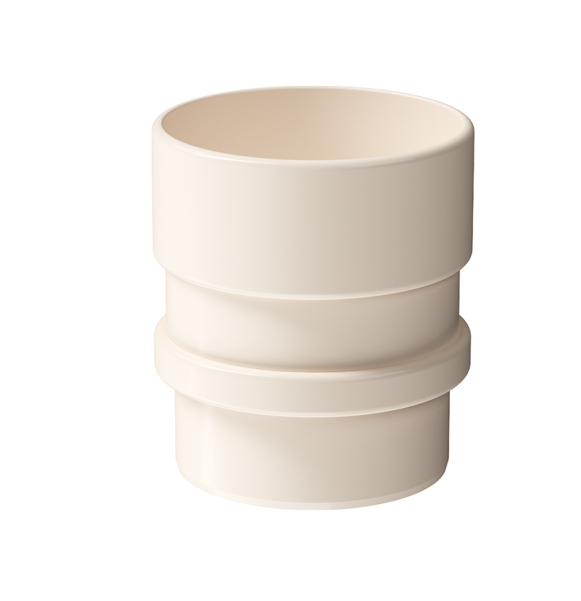 Муфта соединительная для водостока Docke Lux, Латте купить в Омске