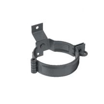 Декоративный хомут для труб под древесину с крепежным комплектом, Aquasystem, RR 23 Маренго матовый 150/100.