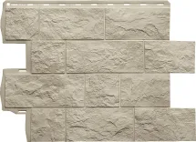 Фасадная панель Альта-Профиль, Туф ЭКО, Кремовый