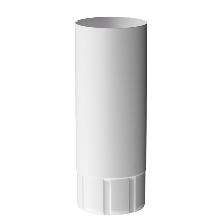 Водосточная труба 1 м Docke Stal Premium, оттенок Пломбир купить в Омске