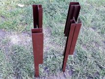 Угловой металлический элемент 90° для доски 225х30 мм Holzhof