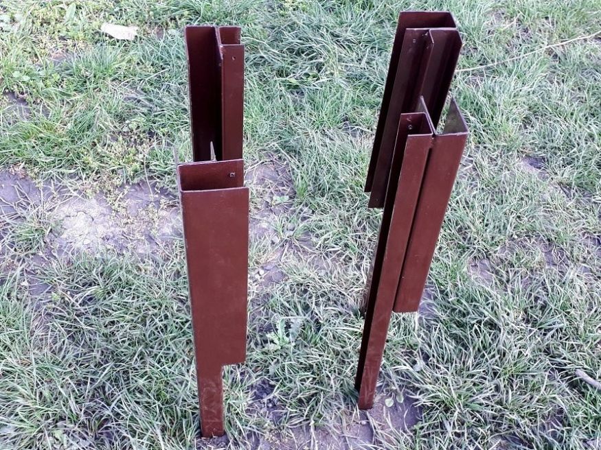 Угловой металлический элемент 90° для доски 225х30 мм Holzhof купить в Омске